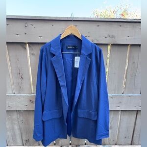 torrid Royal Blue Open-Front Blazer Jacket